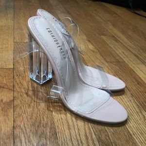 Clear Ankle Strap Heels